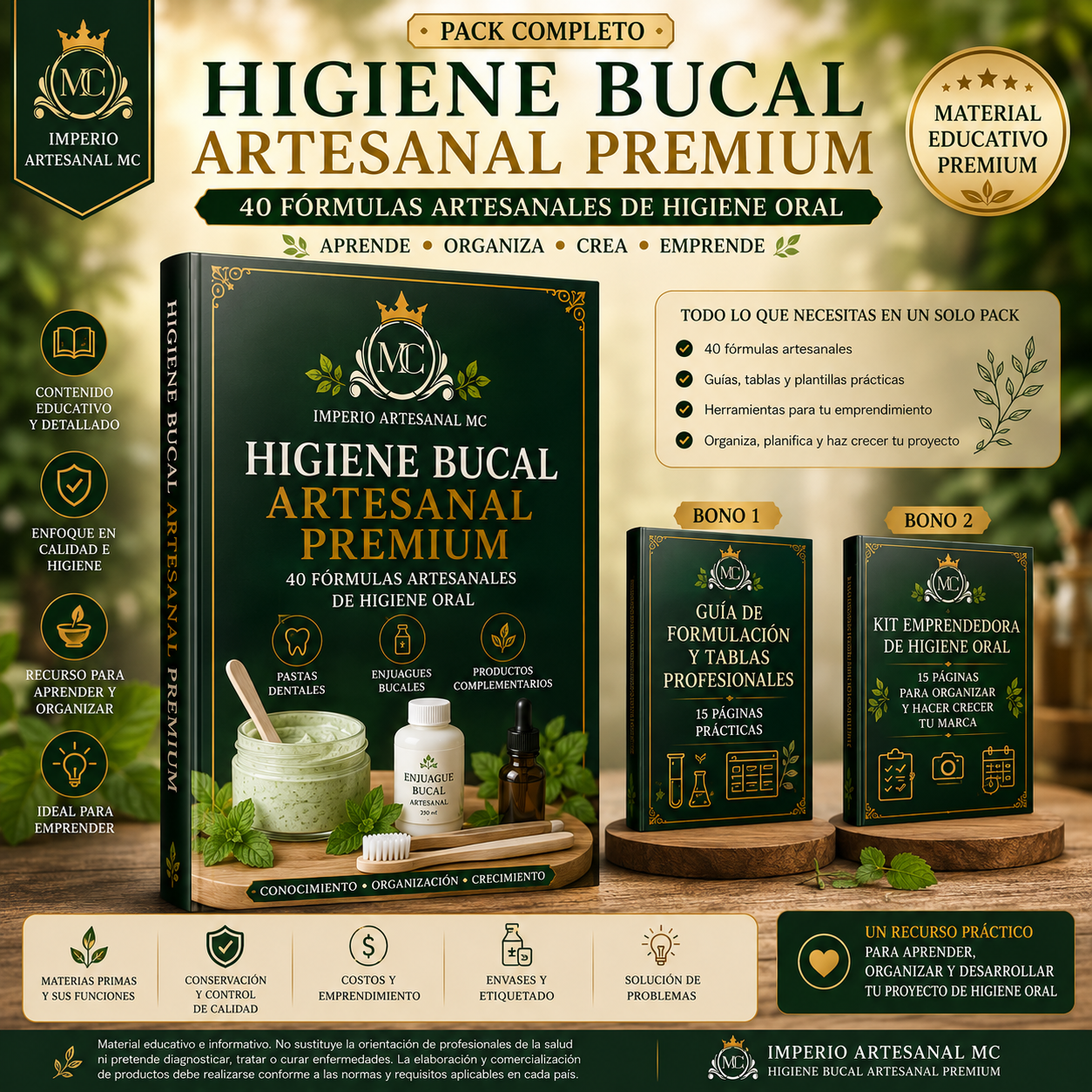 Portada Higiene Bucal Artesanal Premium